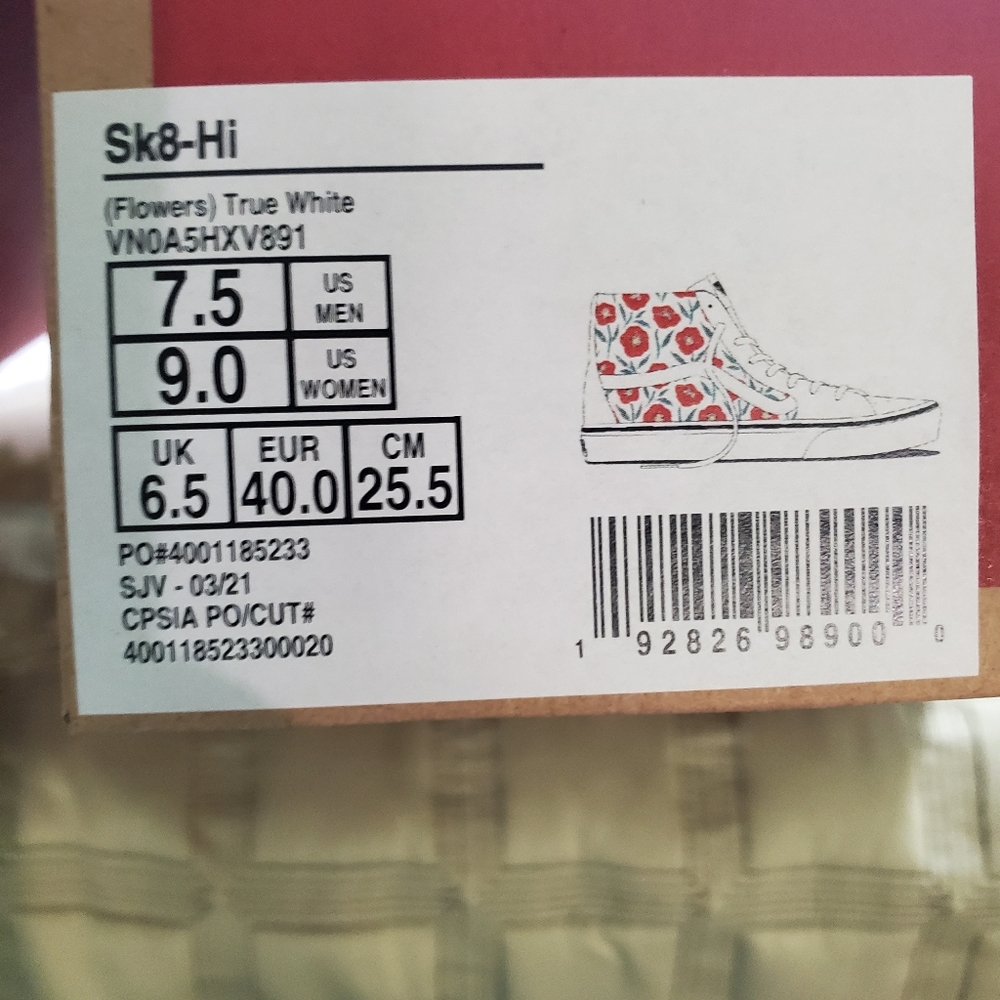 Vans Sk8-HI Flowers 💐😍♥ (cl) - Picture 3 of 14